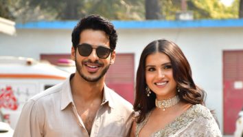 Photos: Tara Sutaria and Ishaan Khatter snapped promoting their song ‘Pyaar Aata Hai’ on the sets of Indian Idol
