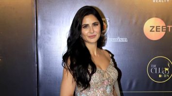 Katrina Kaif in a shiny gold gown for IIFA 2025