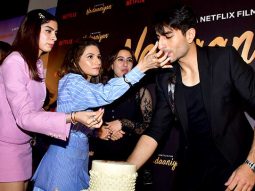 Happy Birthday! Ibrahim Ali Khan cuts cake at Nadaaniyan screening