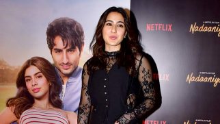 Sara Ali Khan stuns in black at Nadaaniyan screening