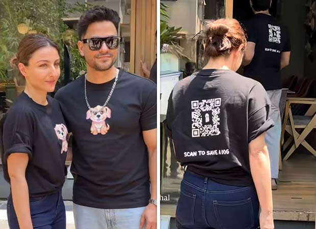 Kunal Kemmu and Soha Ali Khan opt for barcode t-shirts to support World For All