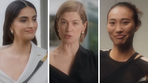 Sonam Kapoor, Rosamund Pike and Zheng Qinwen star in Dior’s D-Journey bag campaign, watch