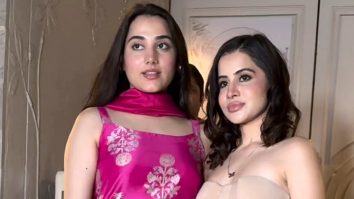 Urfi Javed poses with her sisters