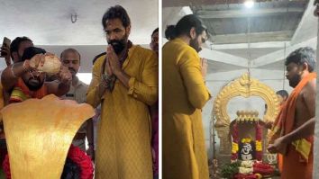 Ahead of Kannappa’s release, Vishnu Manchu seeks blessings at Utukuru Nagalingeswara Temple