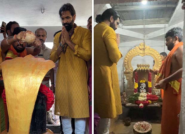 Ahead of Kannappa’s release, Vishnu Manchu seeks blessings at Utukuru Nagalingeswara Temple