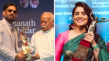 Suniel Shetty, Sonali Kulkarni, Shraddha Kapoor conferred with Master Deenanath Mangeshkar Awards