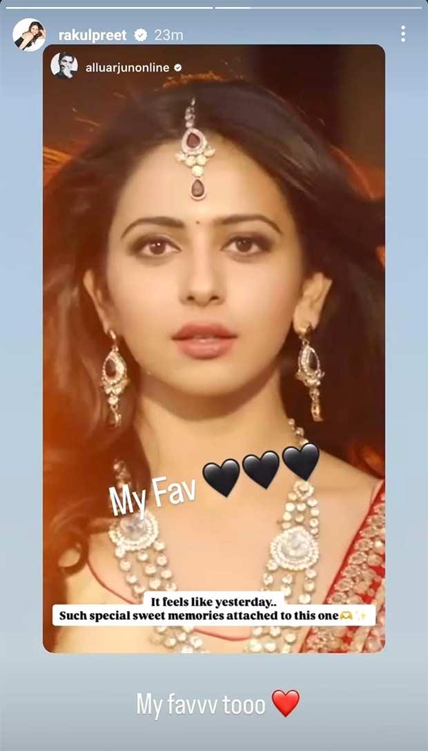 Allu Arjun and Rakul Preet Singh revisit Sarrainodu memories with adorable Insta banter