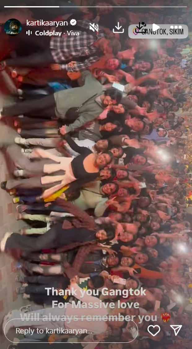 “Will always remember you”: Kartik Aaryan’s love letter to Gangtok