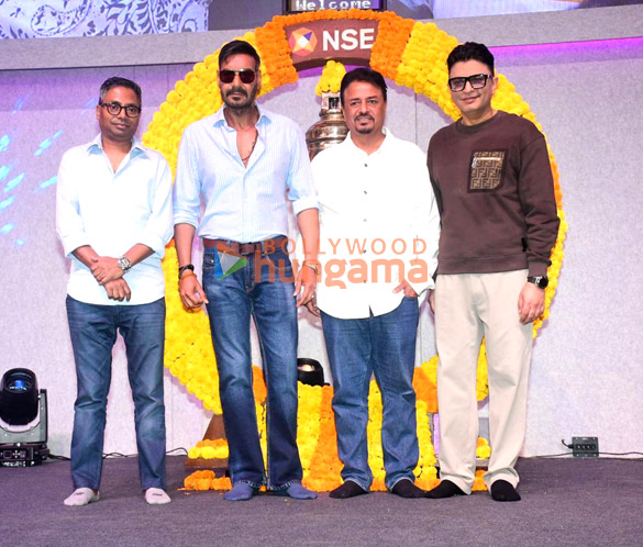 photos ajay devgn bhushan kumar and others attend grand akshaya tritiya bell ringing ceremony at nse ahead of raid 2 release 4