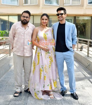 Photos: Akansha Ranjan Kapoor, Amol Parashar and Anandeshwar Dwivedi promote Amazon Prime Video series Gram Chikitsalaya