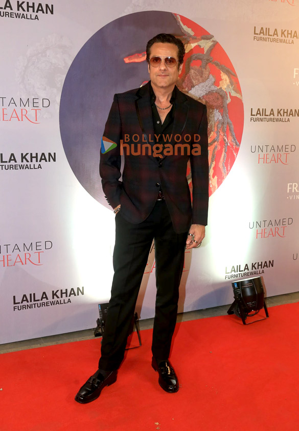 photos kajol alaya f raveena tandon and others attend laila khan furniturewallas art exhibition untamed heart 22