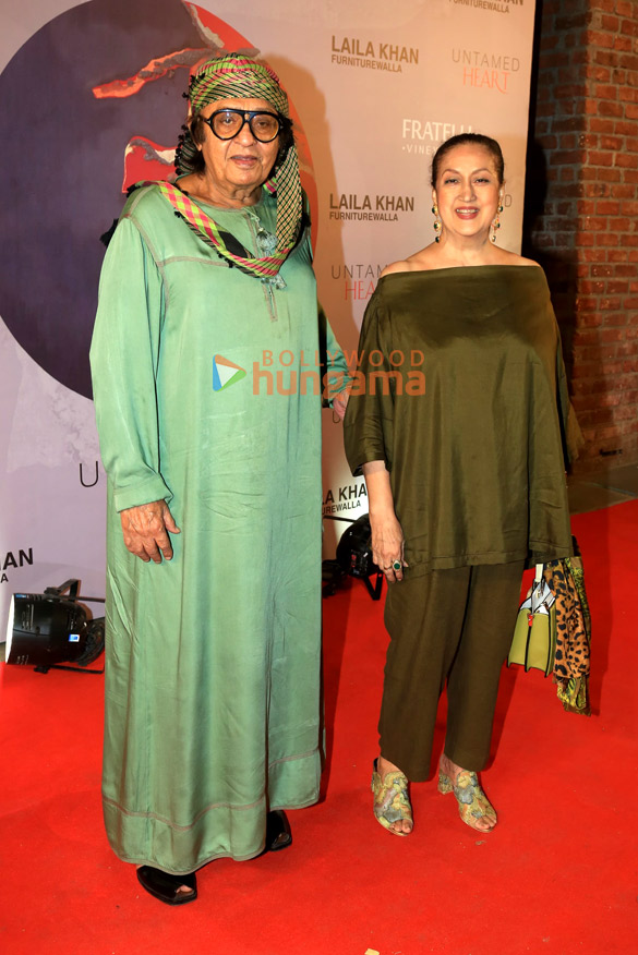 photos kajol alaya f raveena tandon and others attend laila khan furniturewallas art exhibition untamed heart 5
