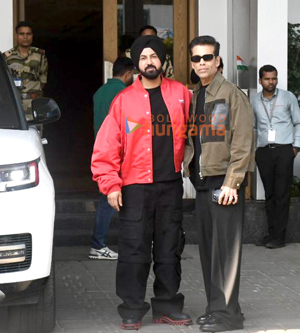Photos: Karan Johar and Gippy Grewal snapped at Kalina airport Photos: Karan Johar and Gippy Grewal snapped at Kalina airport