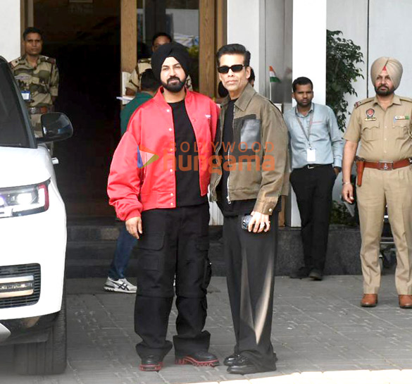 photos karan johar and gippy grewal snapped at kalina airport 3