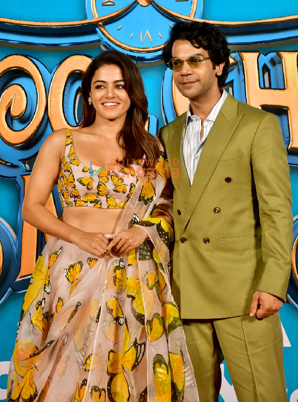 photos rajkummar rao wamiqa gabbi and others grace the trailer launch of bhool chuk maaf 3
