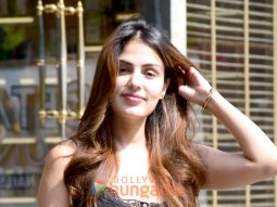 Photos: Rhea Chakraborty spotted outside a salon in Bandra