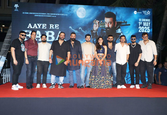 photos sanjay dutt palak tiwari sunny singh nijjar and others launch the song aaye re baba from the film the bhootnii 3