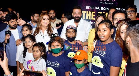 Photos: Sanjay Dutt snapped attending special screening of The Bhootni for kids and Cancer patients