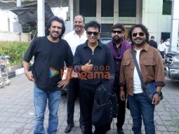 Photos: Shiva Rajkumar, Upendra, Arjun Janya and M Ramesh Reddy arrived in Mumbai for Hindi teaser launch of Pan India movie  ‘45’