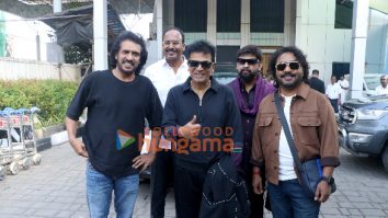 Photos: Shiva Rajkumar, Upendra, Arjun Janya and M Ramesh Reddy arrived in Mumbai for Hindi teaser launch of Pan India movie  ‘45’
