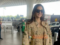 Photos: Sonam Kapoor Ahuja and Nushrratt Bharuccha snapped at the airport