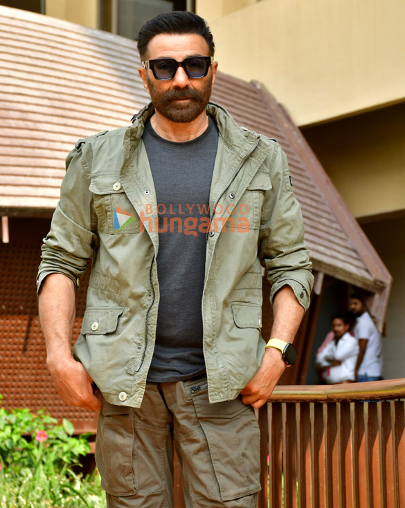 photos sunny deol randeep hooda and vineet kumar singh snapped promoting their movie jaat 1