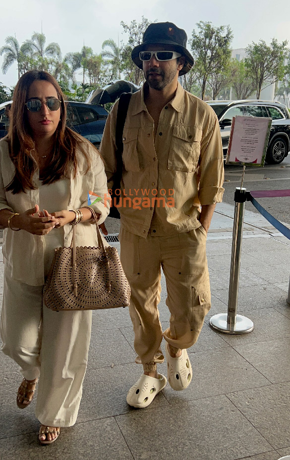 photos varun dhawan natasha dalal and others snapped at the airport 1