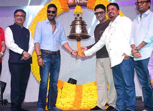 Ajay Devgn rings NSE bell on Akshaya Tritiya to promote Raid 2