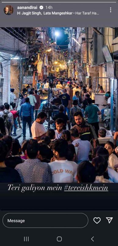 Aanand L Rai shares BTS glimpse of Tere Ishk Mein, showcasing Delhi’s vibrant streets; watch