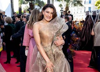 Singer Aastha Gill shines in glamorous gold ensemble at her Cannes debut