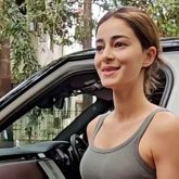 Ananya Panday looks in a hurry?