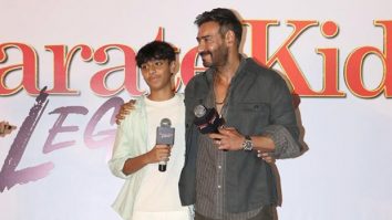 Ajay Devgn introduces Yug Devgan at Karate Kid: Legends Hindi trailer launch; father-son banter steals the show: “Yug BULLIES me…started throwing tantrums after dubbing for the film…”