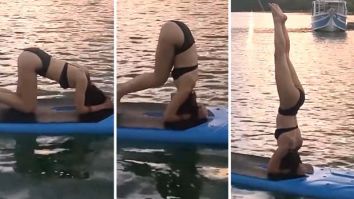Alaya F pulls off a headstand on a paddleboard in the middle of a river: “Someone jokingly said…”