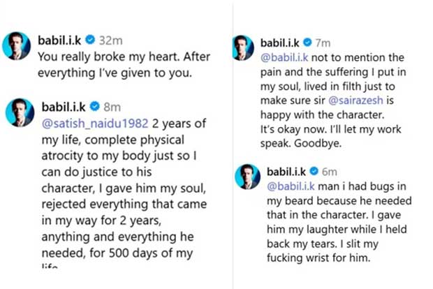 “Bugs in my beard, slit my wrist”: Babil Khan SLAMS Sai Rajesh’s apology demand amid emotional outburst viral video controversy