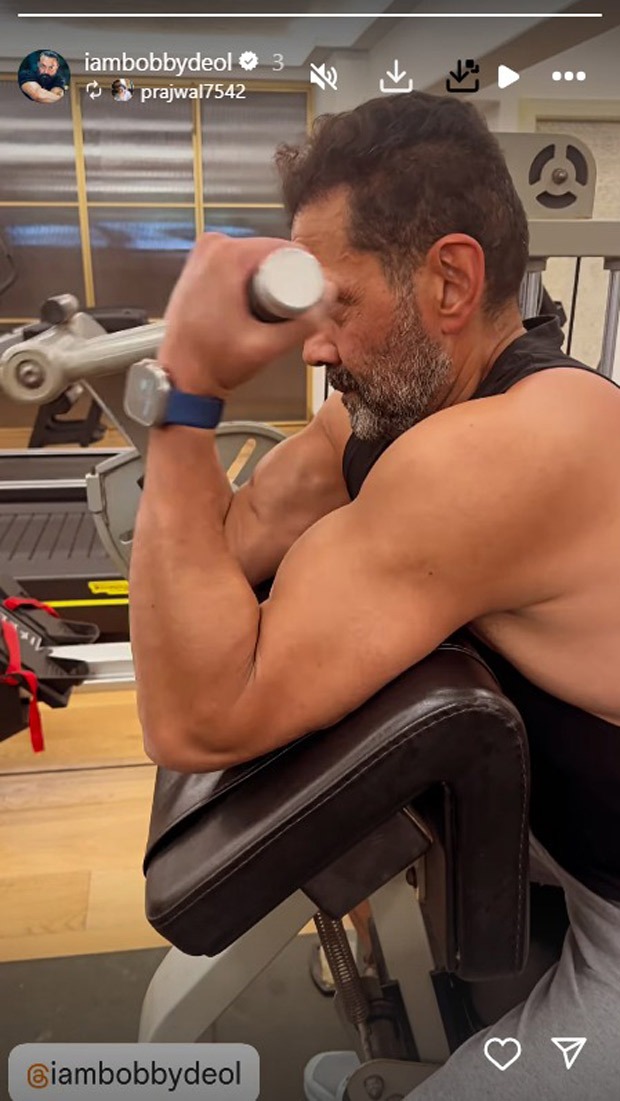 Bobby Deol's intense gym session sets serious fitness goals