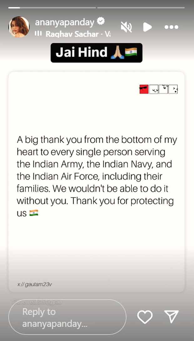 Celebs unites in support of Indian Armed Forces during the time of national alert