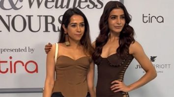 Effortlessly slaying in this brown cutout dress! Samantha Ruth Prabhu