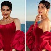 Jacqueliene Fernandez makes a new statement in red at Cannes 2025; dons Nicole - Felicia ensemble