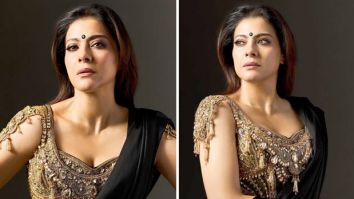 Kajol channels fierce feminine power in custom Torani saree for Maa trailer launch