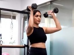 Mrunal Thakur’s pilaties session with Namrata Purohit