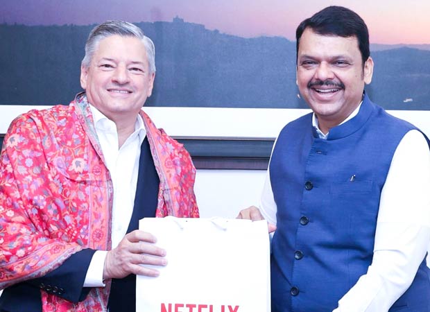 Netflix Co-CEO Ted Sarandos meets Maharashtra Chief Minister Devendra Fadnavis after attending WAVES 2025