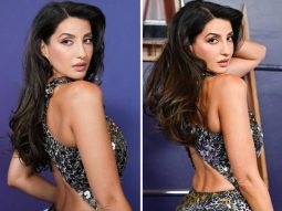 Nora Fatehi serves glamour in leopard-print custom Tom Ford gown at AMAs red carpet