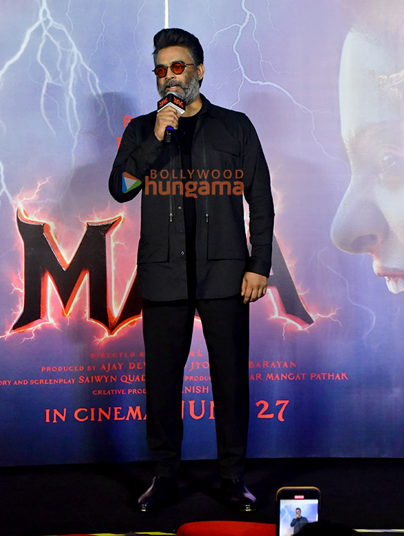 photos ajay devgn kajol kumar mangat pathak and others grace the trailer launch of maa 11