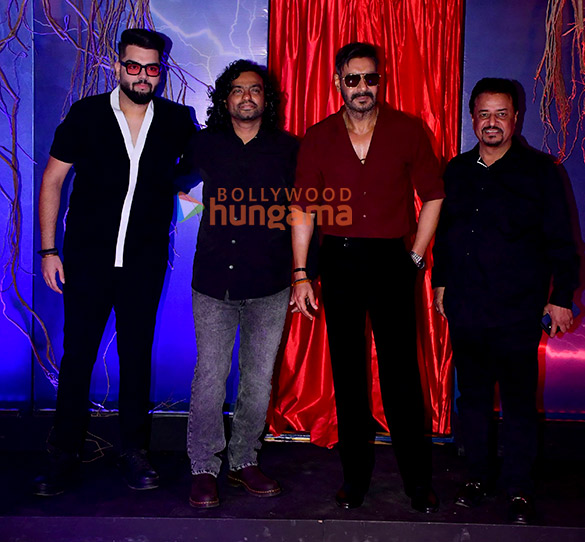 photos ajay devgn kajol kumar mangat pathak and others grace the trailer launch of maa 2 2
