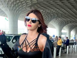 Photos: Huma Qureshi and Sherlyn Chopra snapped at the airport