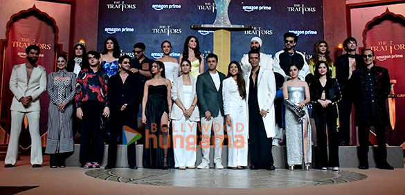 photos karan johar uorfi javed jannat zubair rahmani and others grace the trailer launch of the traitors 1