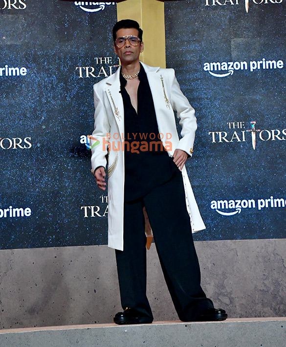 photos karan johar uorfi javed jannat zubair rahmani and others grace the trailer launch of the traitors 2