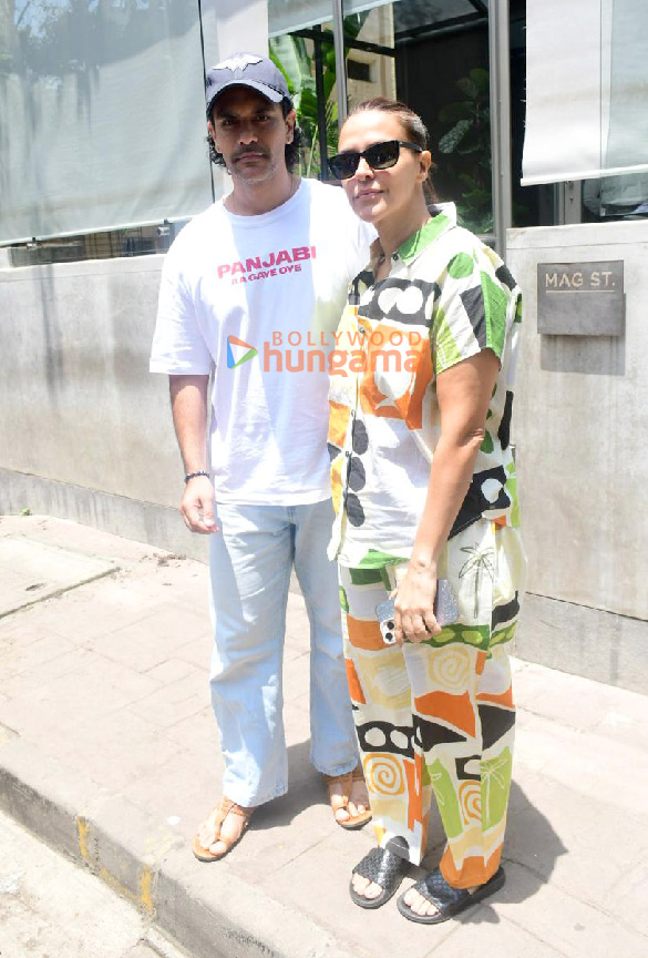 Photos: Neha Dhupia and Angad Bedi snapped at Mag St. in Bandra