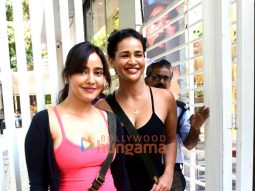 Photos: Neha Sharma and Aisha Sharma snapped outside a Pilates studio in Bandra Photos: Neha Sharma and Aisha Sharma snapped outside a Pilates studio in Bandra