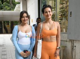 Photos: Neha Sharma and Aisha Sharma snapped outside a gym in Bandra